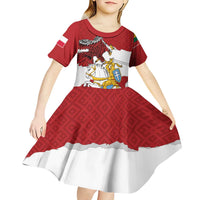 Poland-Lithuania Folk Patterns Kid Short Sleeve Dress