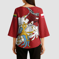 Poland-Lithuania Folk Patterns Kimono Sleeve Blouse