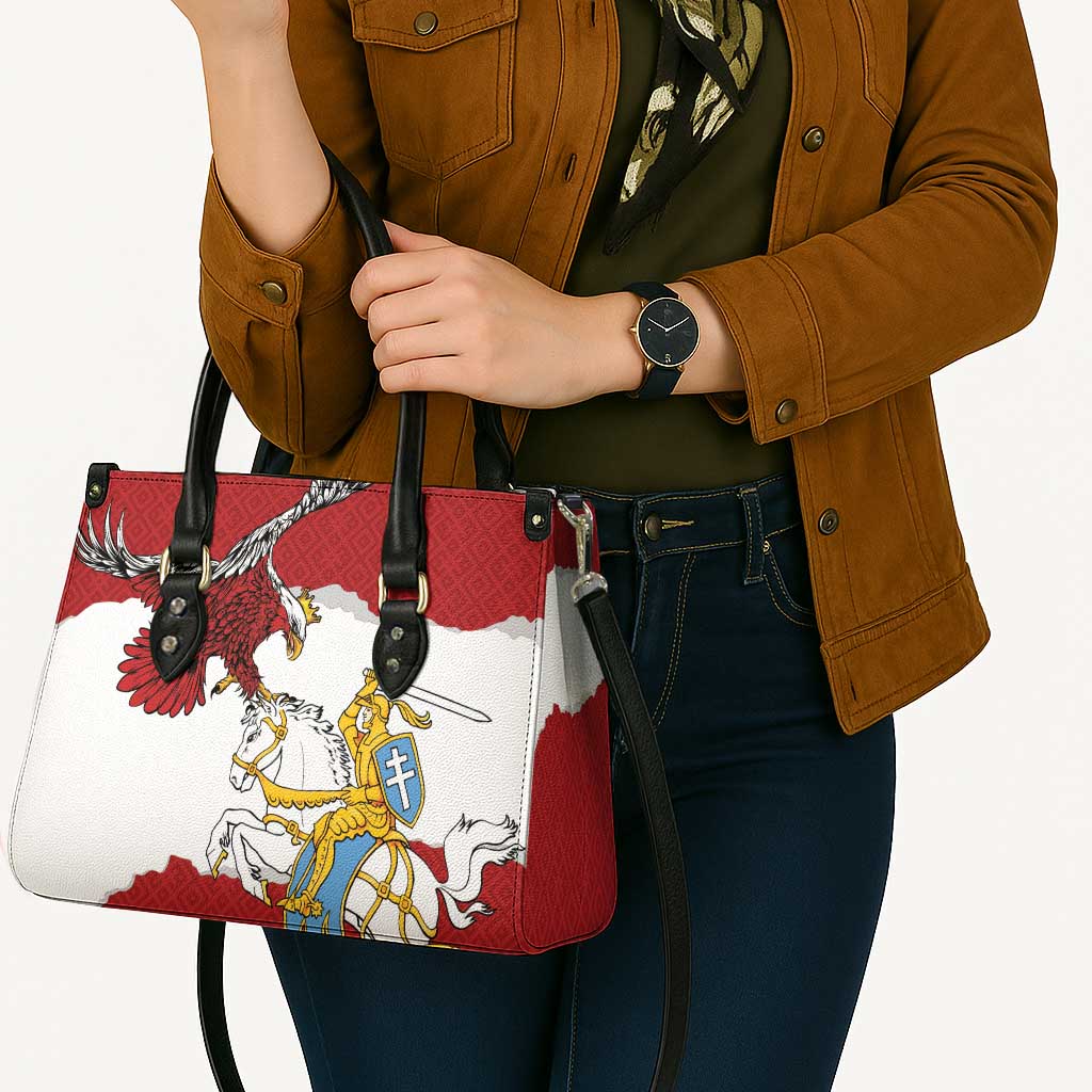 Poland-Lithuania Folk Patterns Leather Bag