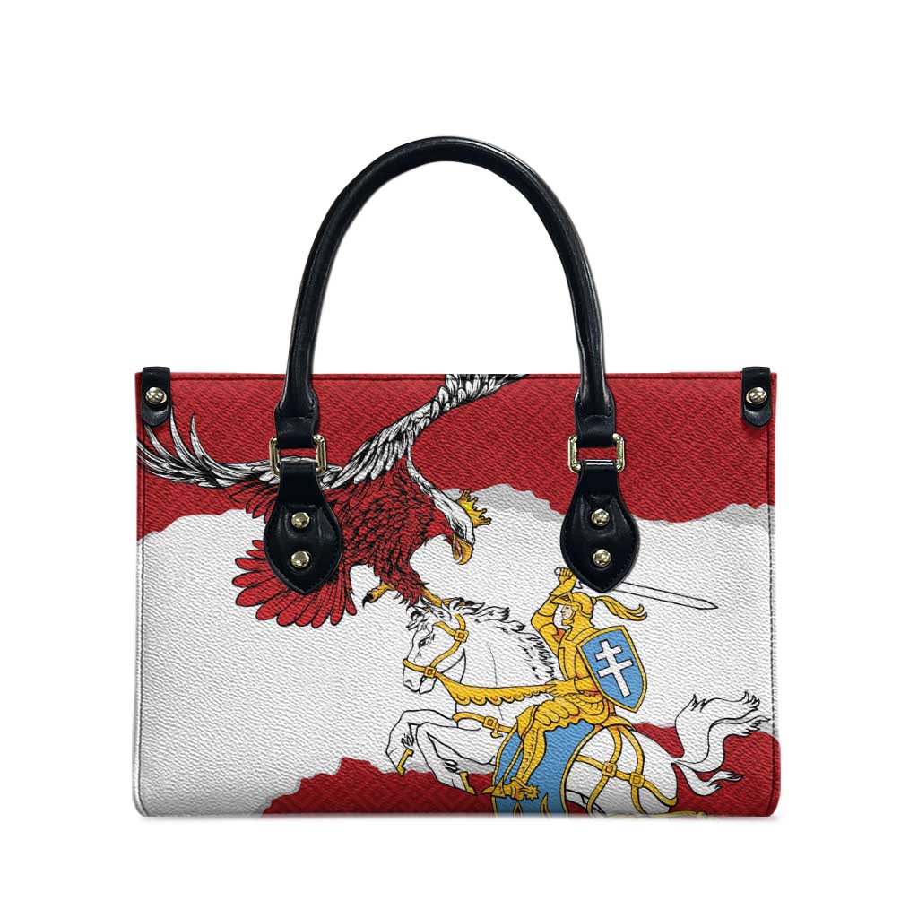 Poland-Lithuania Folk Patterns Leather Bag