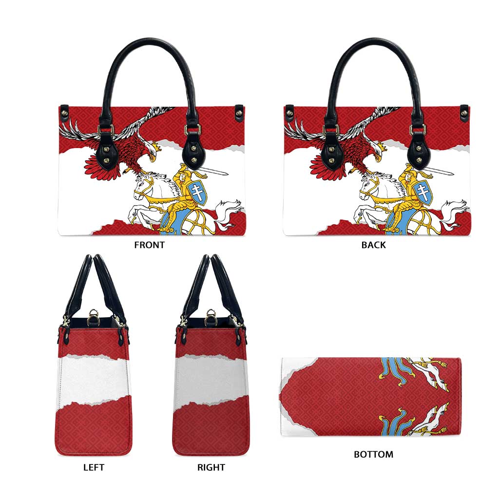 Poland-Lithuania Folk Patterns Leather Bag