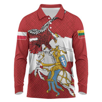 Poland-Lithuania Folk Patterns Long Sleeve Polo Shirt