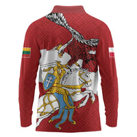Poland-Lithuania Folk Patterns Long Sleeve Polo Shirt