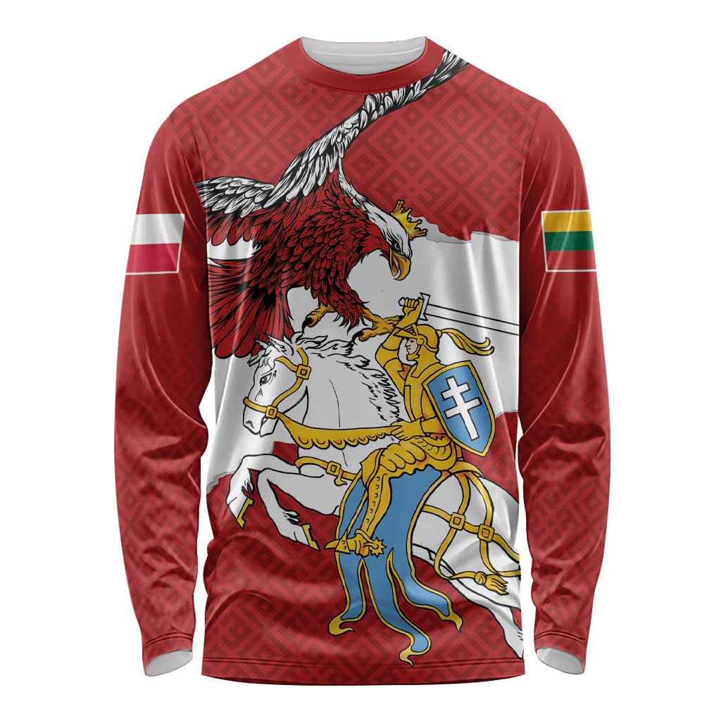 Poland-Lithuania Folk Patterns Long Sleeve Shirt
