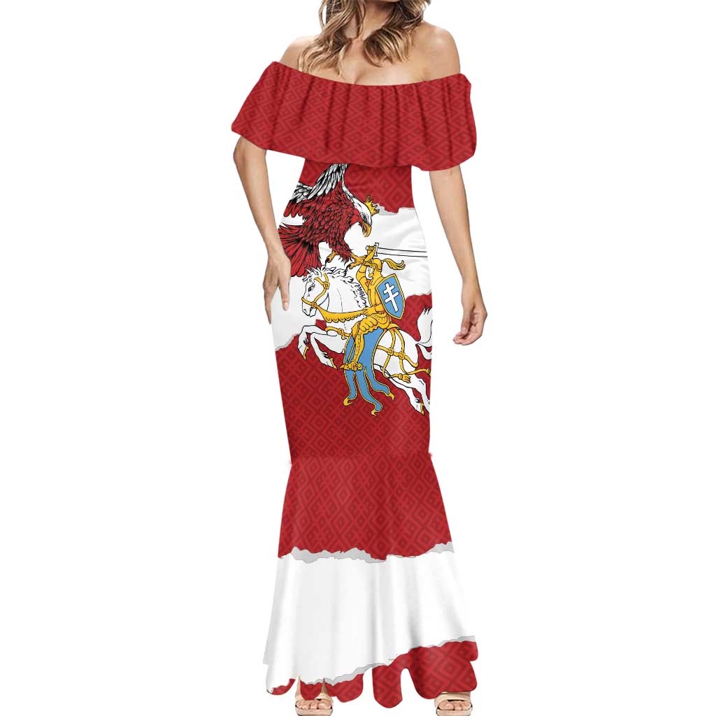 Poland-Lithuania Folk Patterns Mermaid Dress