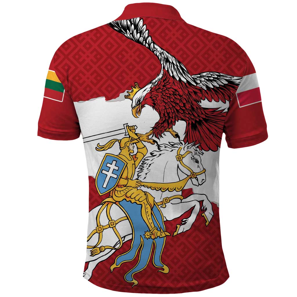 Poland-Lithuania Folk Patterns Polo Shirt