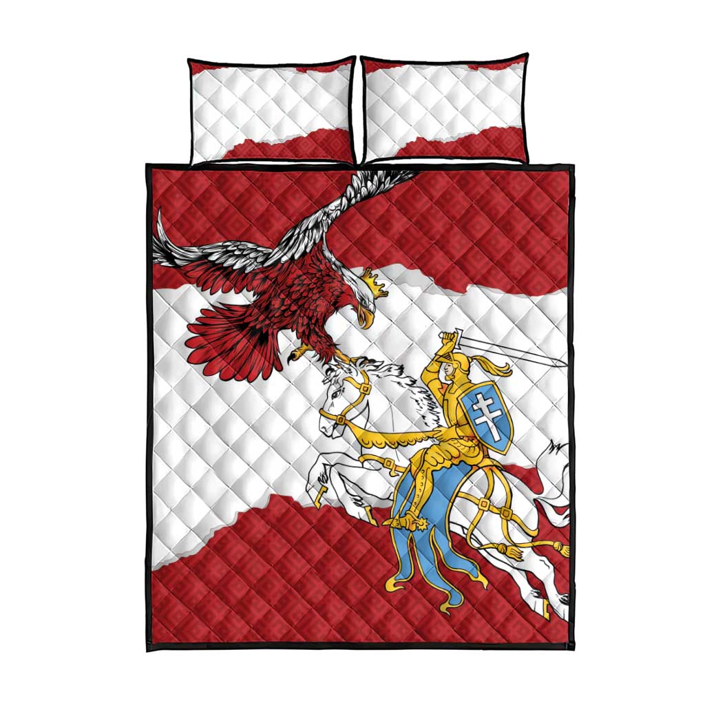 Poland-Lithuania Folk Patterns Quilt Bed Set