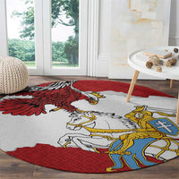 Poland-Lithuania Folk Patterns Round Carpet