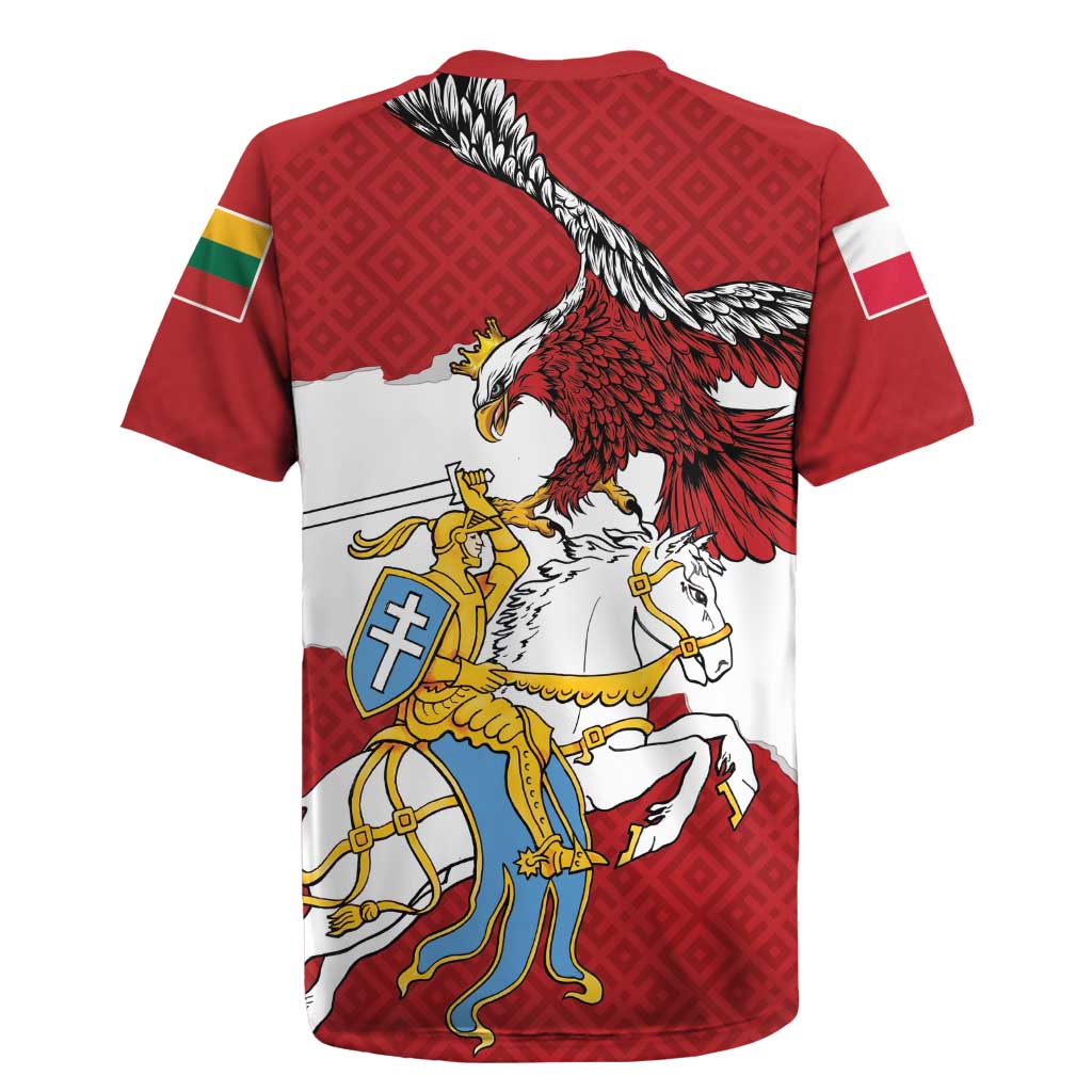 Poland-Lithuania Folk Patterns Rugby Jersey