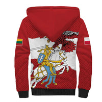 Poland-Lithuania Folk Patterns Sherpa Hoodie