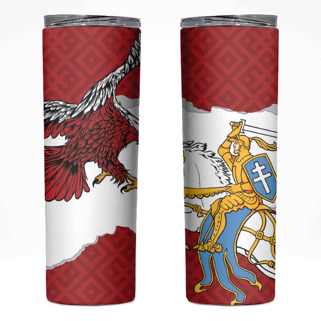 Poland-Lithuania Folk Patterns Skinny Tumbler