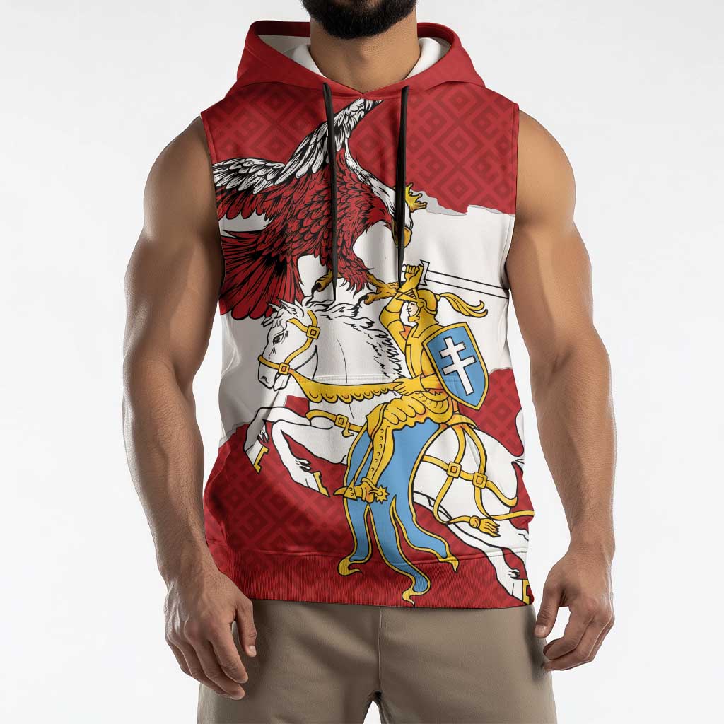 Poland-Lithuania Folk Patterns Sleeveless Hoodie