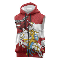 Poland-Lithuania Folk Patterns Sleeveless Zip Hoodie