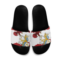 Poland-Lithuania Folk Patterns Slide Sandals