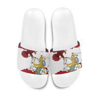 Poland-Lithuania Folk Patterns Slide Sandals