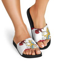 Poland-Lithuania Folk Patterns Slide Sandals