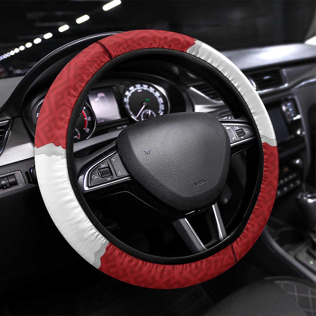 Poland-Lithuania Folk Patterns Steering Wheel Cover