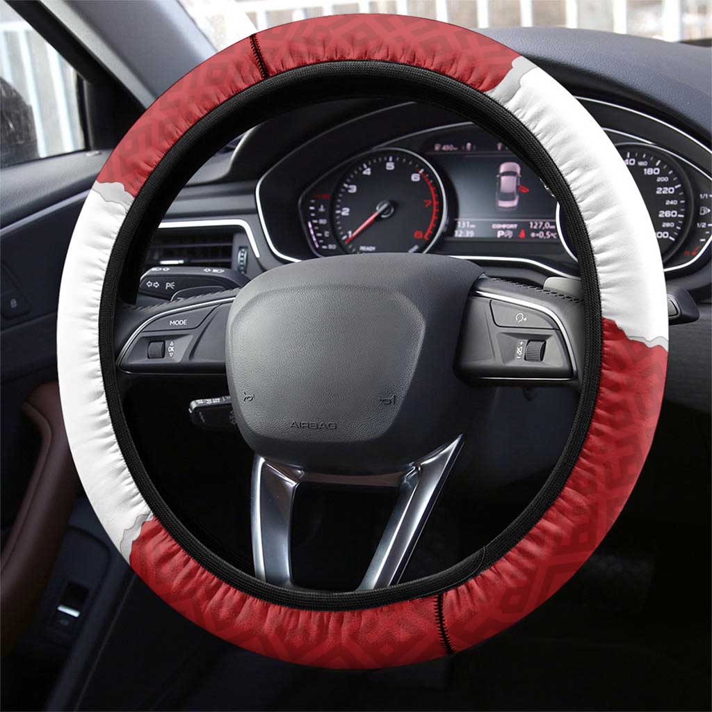 Poland-Lithuania Folk Patterns Steering Wheel Cover