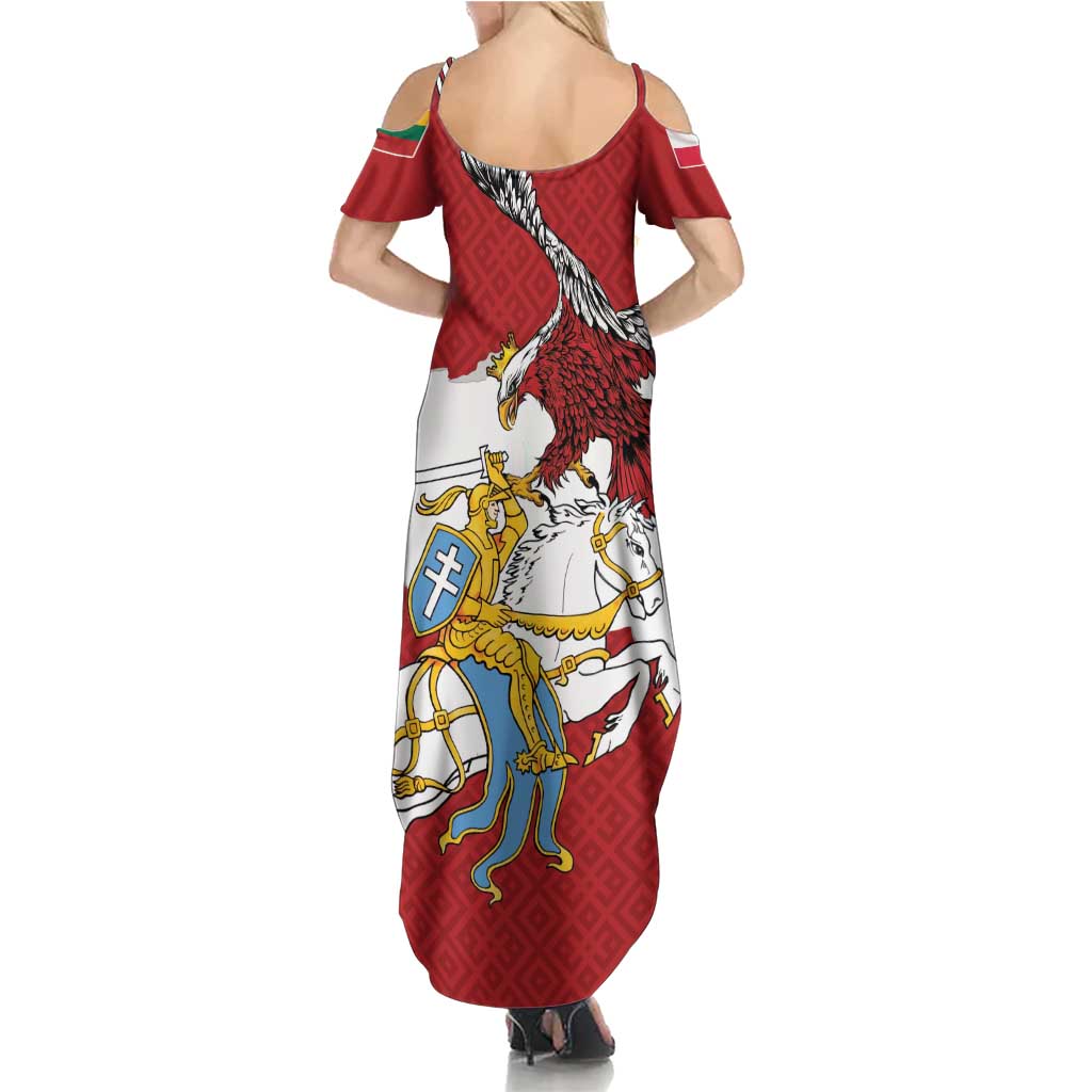 Poland-Lithuania Folk Patterns Summer Maxi Dress