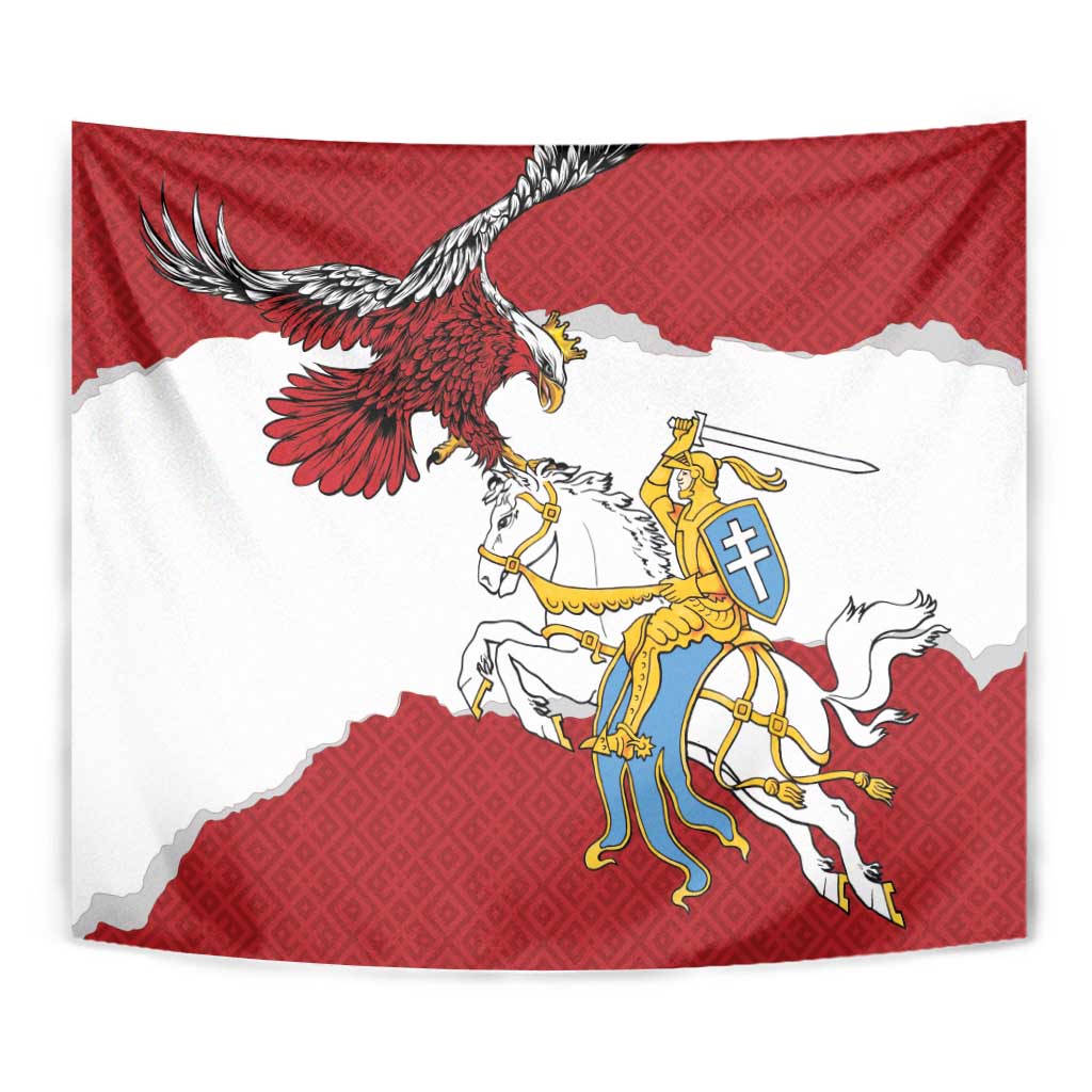 Poland-Lithuania Folk Patterns Tapestry