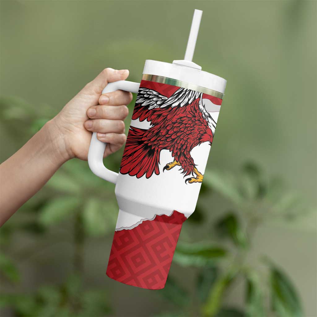 Poland-Lithuania Folk Patterns Tumbler With Handle