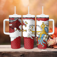 Poland-Lithuania Folk Patterns Tumbler With Handle