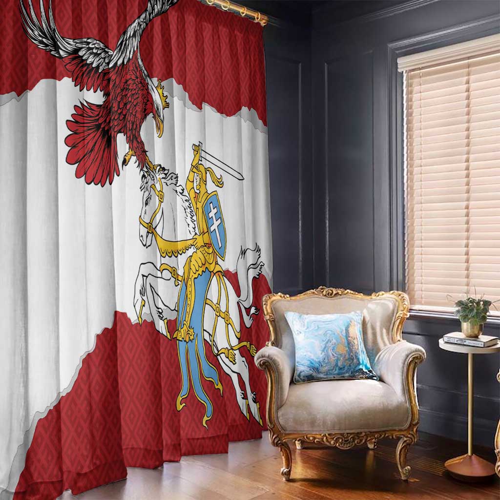 Poland-Lithuania Folk Patterns Window Curtain