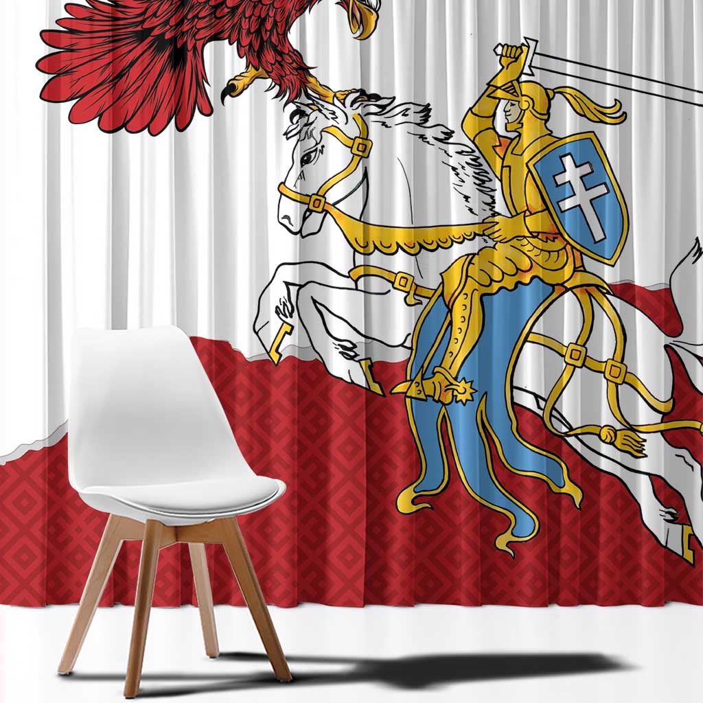 Poland-Lithuania Folk Patterns Window Curtain