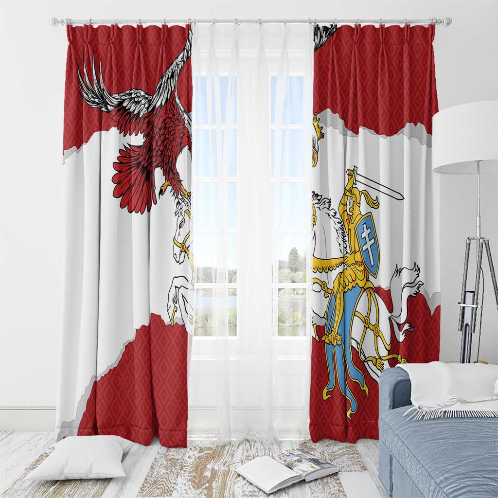 Poland-Lithuania Folk Patterns Window Curtain