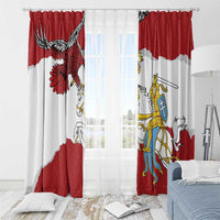 Poland-Lithuania Folk Patterns Window Curtain