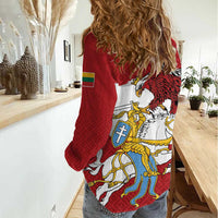 Poland-Lithuania Folk Patterns Women Casual Shirt