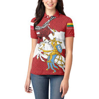 Poland-Lithuania Folk Patterns Women Polo Shirt