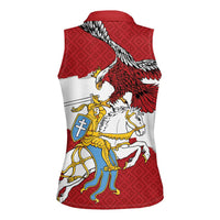 Poland-Lithuania Folk Patterns Women Sleeveless Polo Shirt