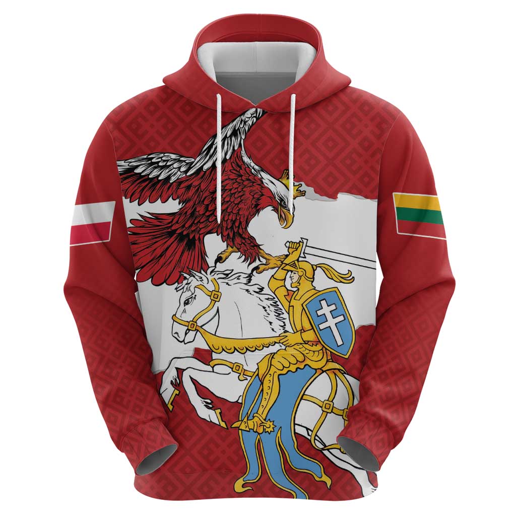 Poland-Lithuania Folk Patterns Zip Hoodie