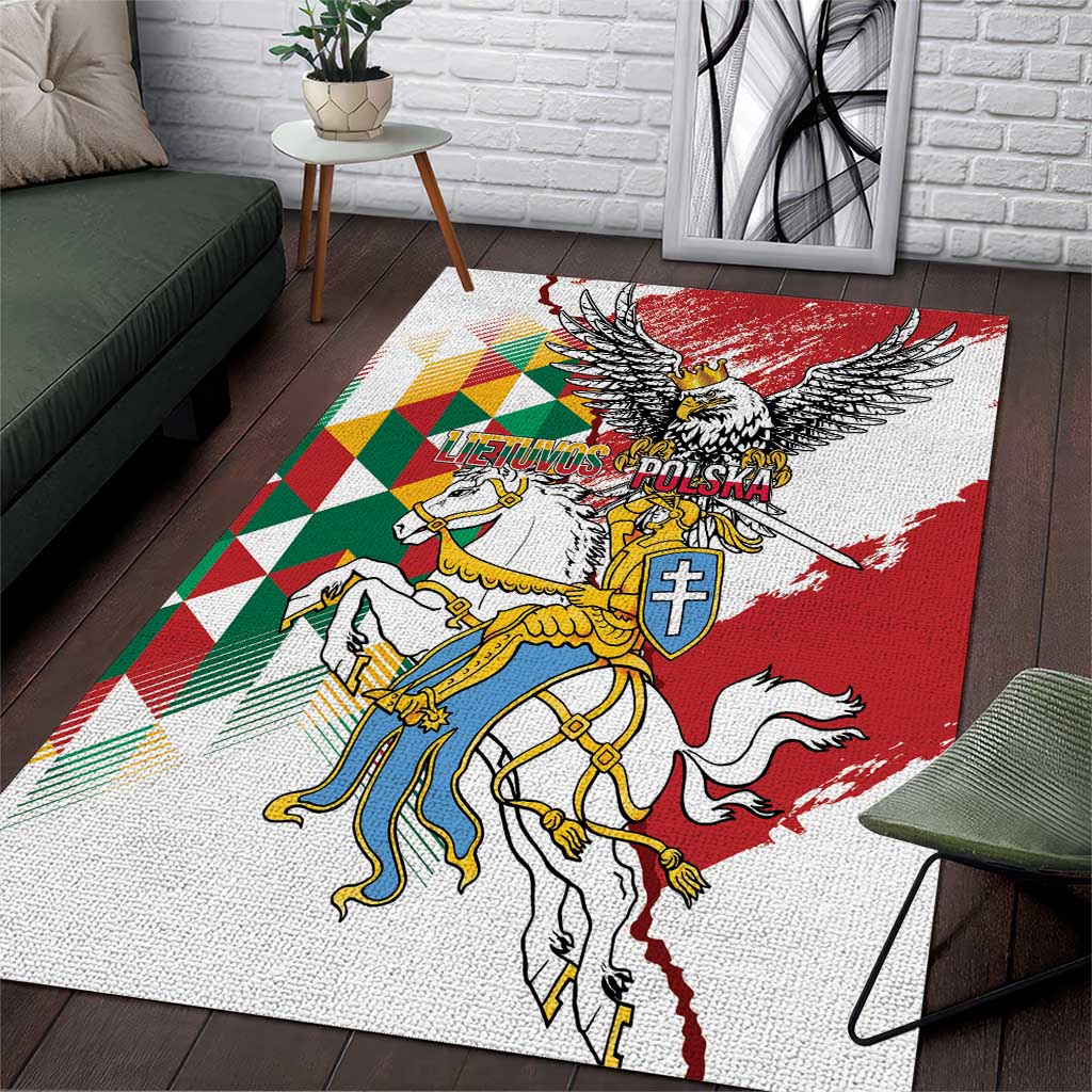 Poland-Lithuania Vytis and Royal Eagle Area Rug