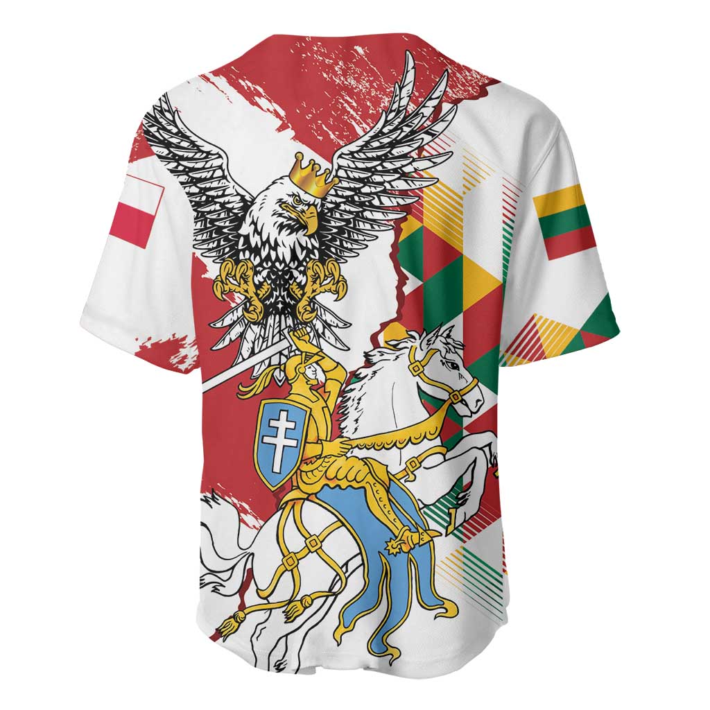 Poland-Lithuania Vytis and Royal Eagle Baseball Jersey