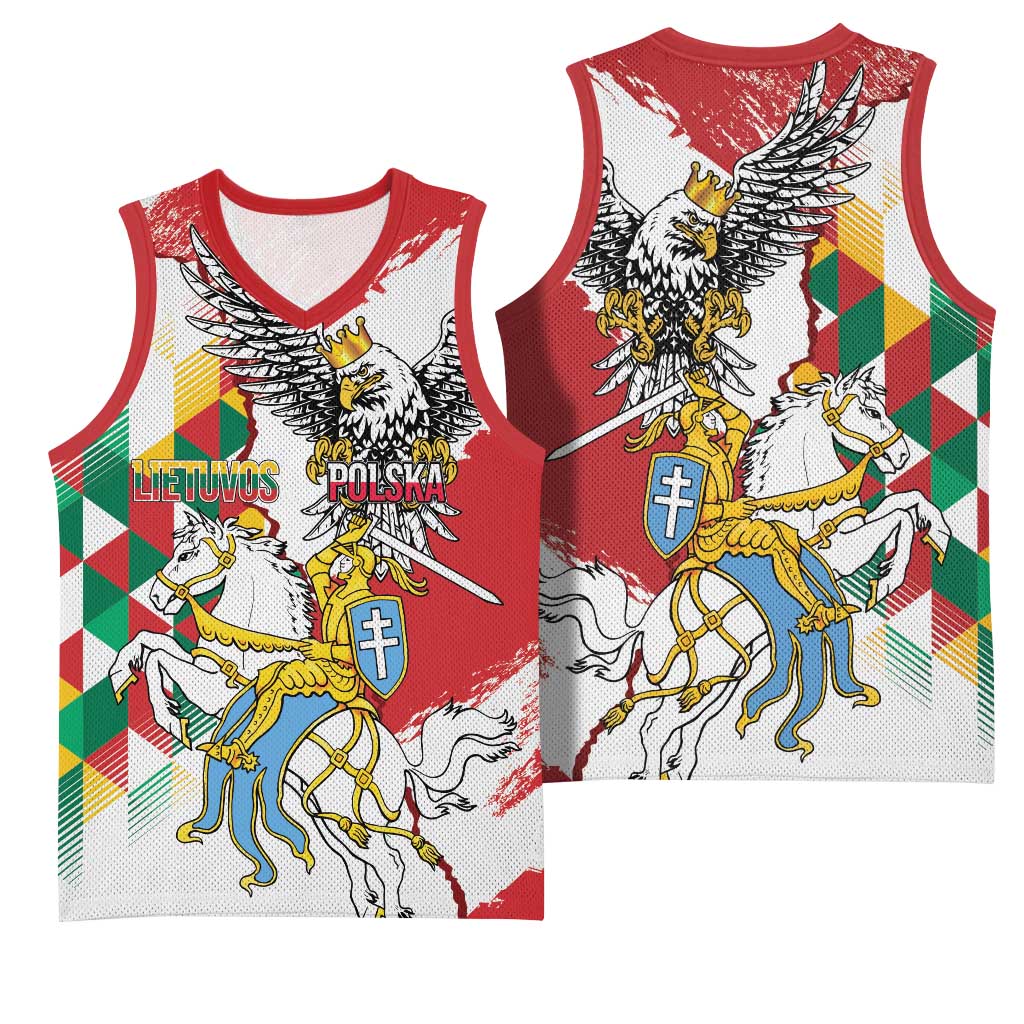 Poland-Lithuania Vytis and Royal Eagle Basketball Jersey