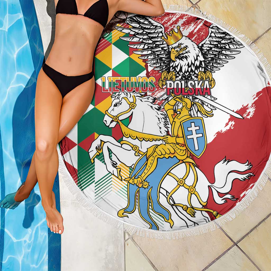 Poland-Lithuania Vytis and Royal Eagle Beach Blanket