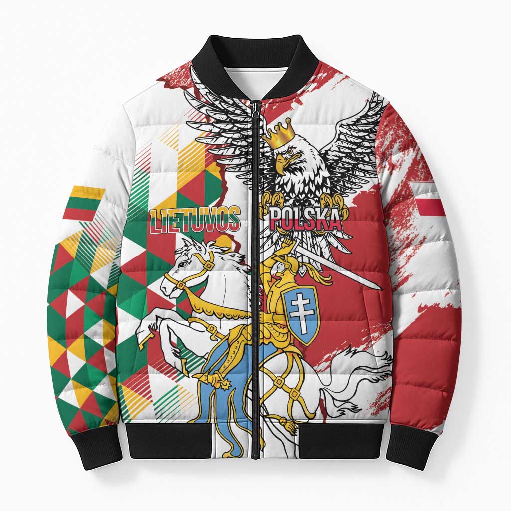 Poland-Lithuania Vytis and Royal Eagle Bomber Puffer Jacket