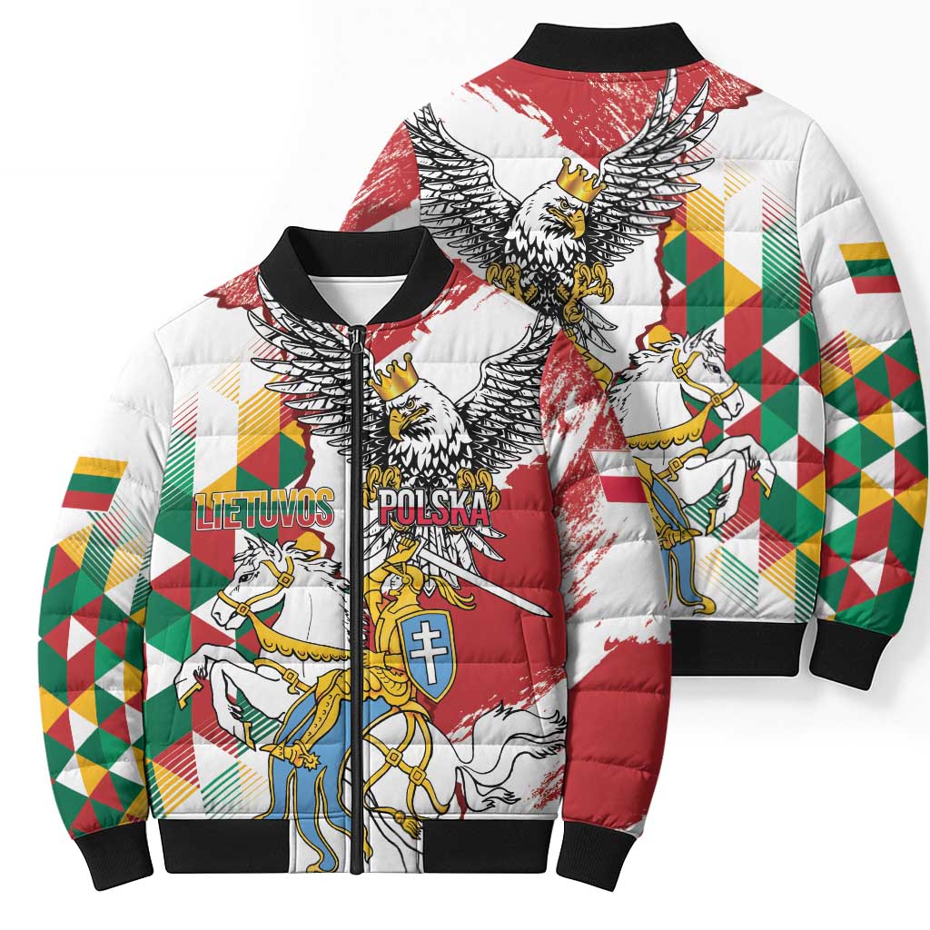 Poland-Lithuania Vytis and Royal Eagle Bomber Puffer Jacket