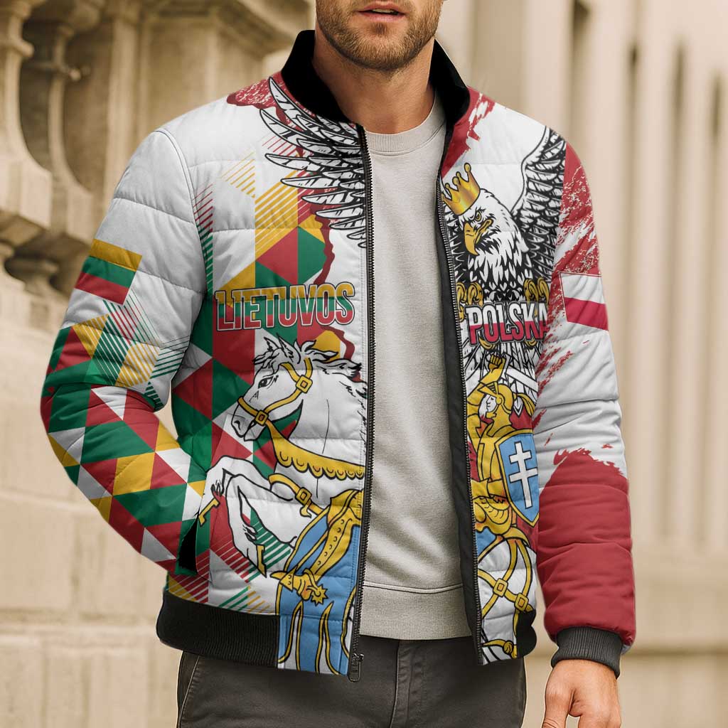 Poland-Lithuania Vytis and Royal Eagle Bomber Puffer Jacket