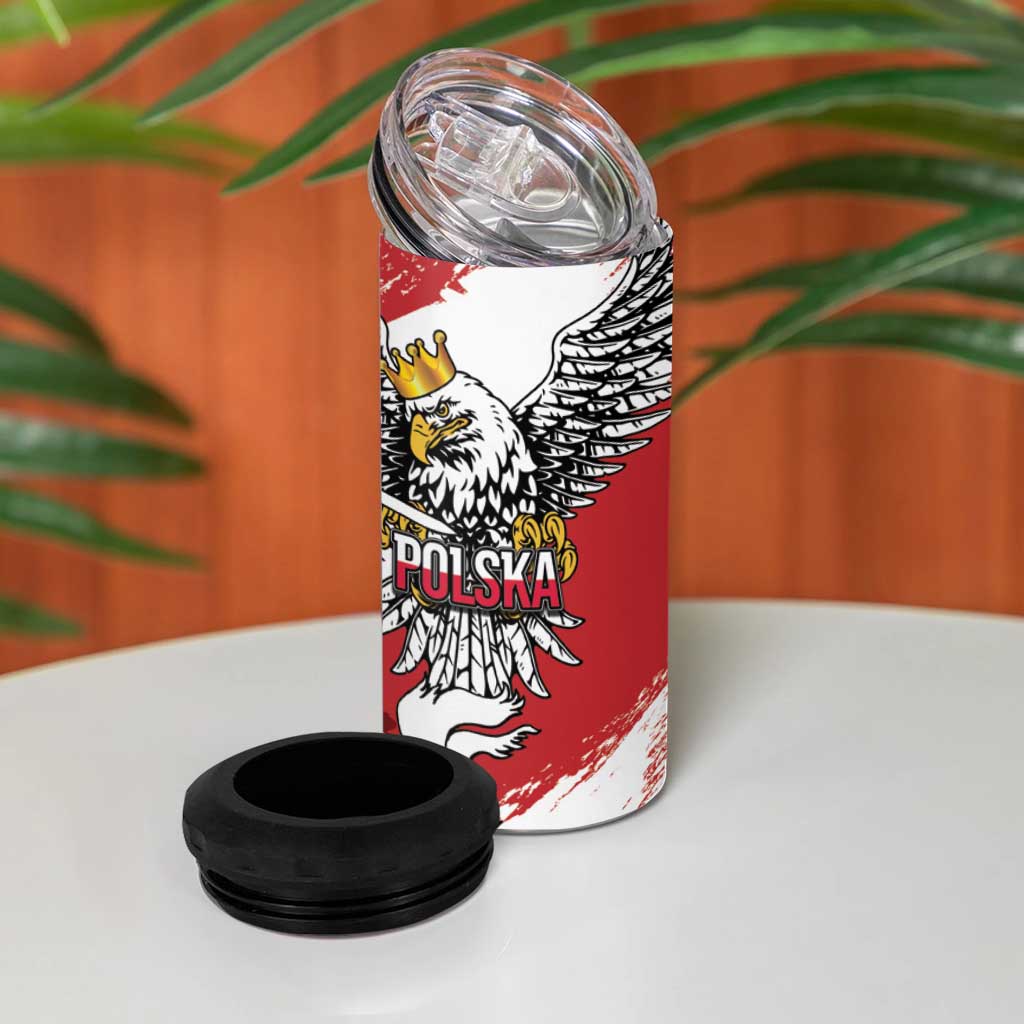 Poland-Lithuania Vytis and Royal Eagle 4 in 1 Can Cooler Tumbler