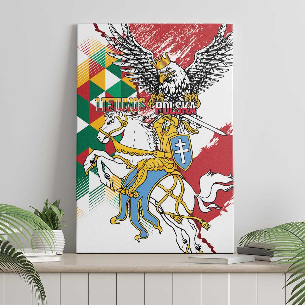 Poland-Lithuania Vytis and Royal Eagle Canvas Wall Art