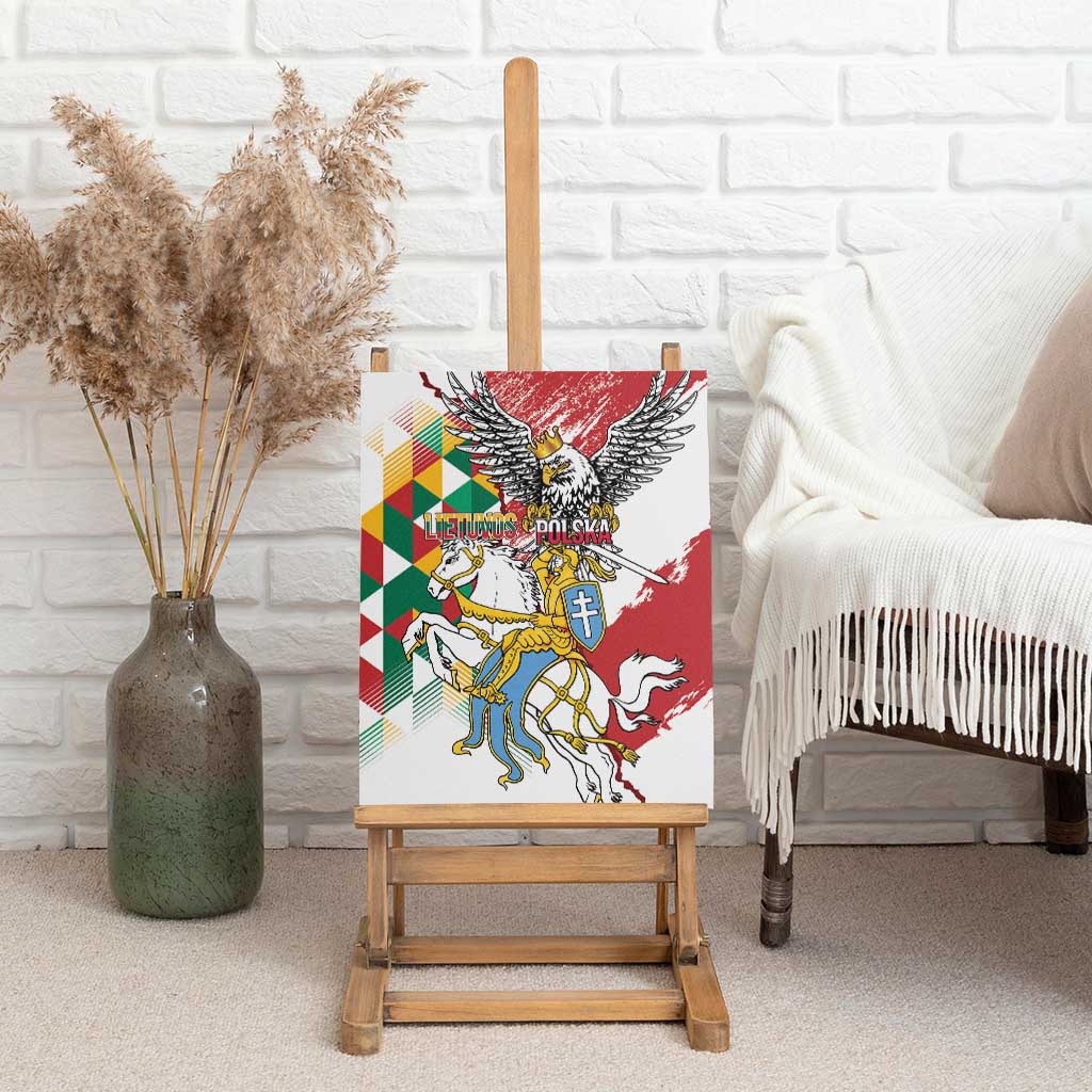 Poland-Lithuania Vytis and Royal Eagle Canvas Wall Art