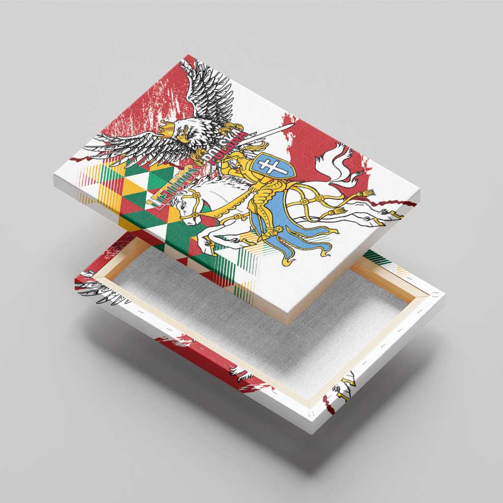 Poland-Lithuania Vytis and Royal Eagle Canvas Wall Art