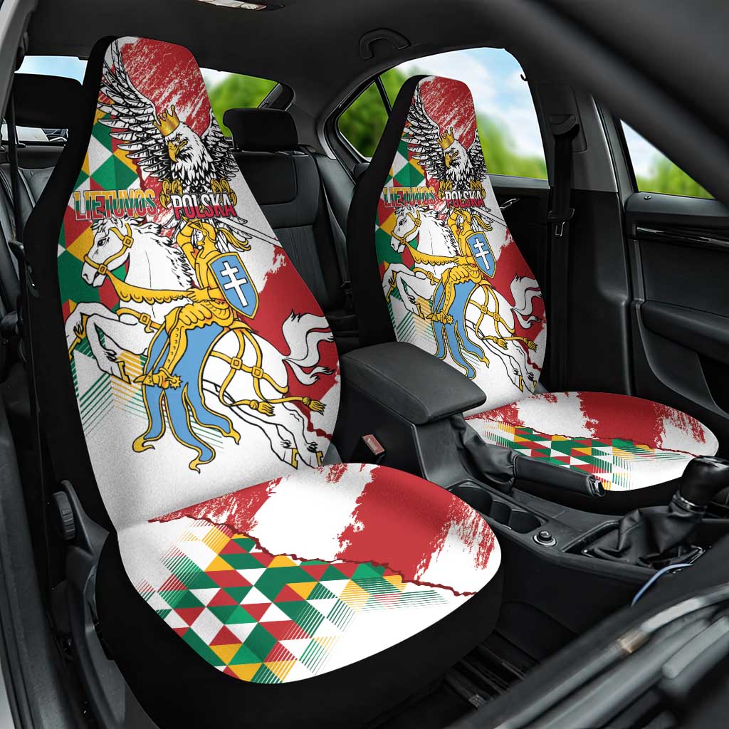 Poland-Lithuania Vytis and Royal Eagle Car Seat Cover