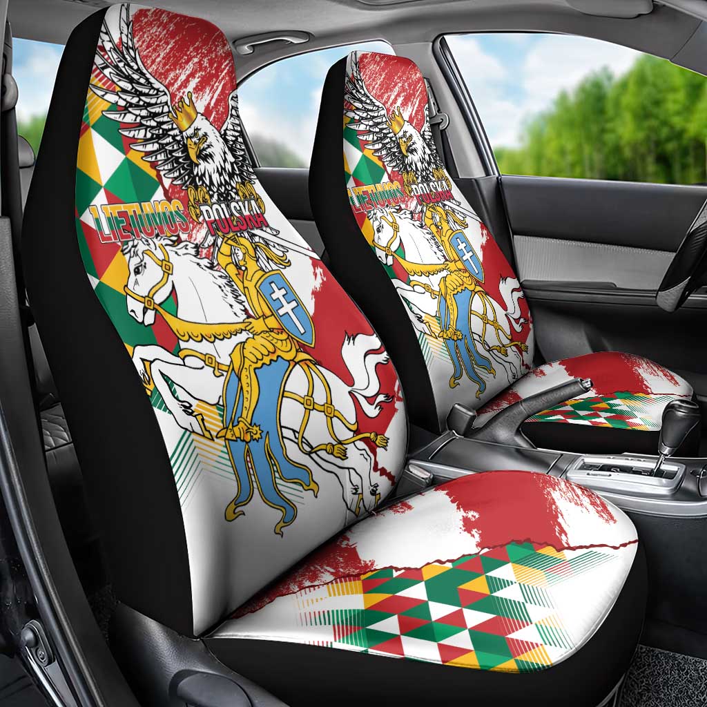 Poland-Lithuania Vytis and Royal Eagle Car Seat Cover