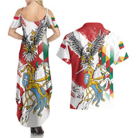 Poland-Lithuania Vytis and Royal Eagle Couples Matching Summer Maxi Dress and Hawaiian Shirt