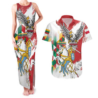 Poland-Lithuania Vytis and Royal Eagle Couples Matching Tank Maxi Dress and Hawaiian Shirt