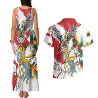 Poland-Lithuania Vytis and Royal Eagle Couples Matching Tank Maxi Dress and Hawaiian Shirt